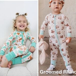 Set Of 2 Dream Big Little Egghunt & What’s Up Peeps Dream Rompers Size 3T